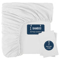 Bamboo Fitted Sheet Set 3-Piece ¨C Cooling Breathable Soft Deep Pocket Bed Sheets, Twin Full Queen King, 12 Colors ¨C Fits Mattress Up to 15¡±