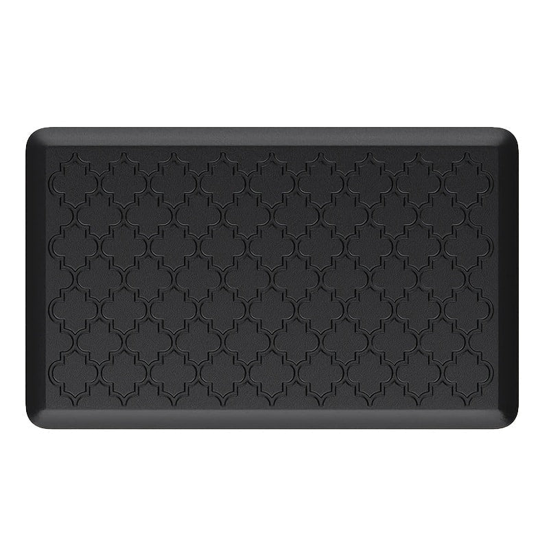 Anti-Fatigue Kitchen Floor Mat ¨C Cushioned PVC Foam Non-Slip Ergonomic Standing Mat for Kitchen, Office, Sink & Laundry, 2 Sizes ¨C Gray & Black