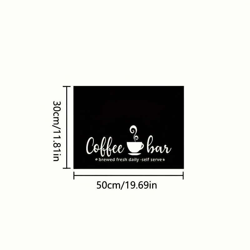 Coffee Bar Mat & Dish Drying Mat ¨C Bohemian Absorbent Kitchen Counter Mat for Coffee Machine, Espresso Station & Countertop