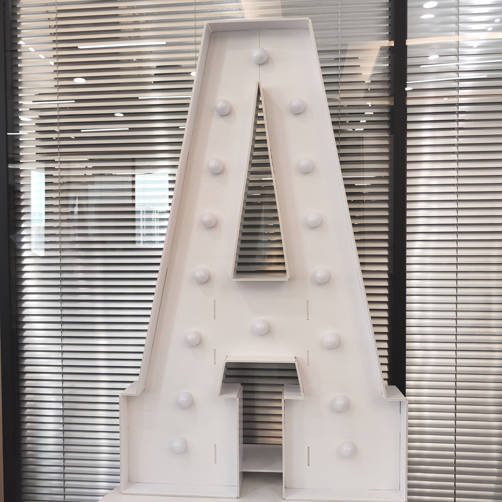 LED Letter Lights 4FT Tall Marquee Letter Lights A-Z Alphabet Light Up Letters with Cool White LED for Wedding, Birthday, Party, Proposal & Graduation Decor