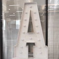 LED Letter Lights 4FT Tall Marquee Letter Lights A-Z Alphabet Light Up Letters with Cool White LED for Wedding, Birthday, Party, Proposal & Graduation Decor