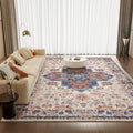 Tie-Dye Area Rug Retro Vintage Style Machine Washable Soft Floor Mat - Durable Indoor Outdoor Rug for Living Room Bedroom Kitchen, Colorful Boho Tie Dye Pattern Cozy Home Decor 5x7 8x10 9x12ft