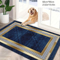 Area Rug Luxury Imitation Cashmere Machine Washable Non-Slip Plaid Checkered for Living Room Bedroom Dining Room Home Office Outdoor Camping