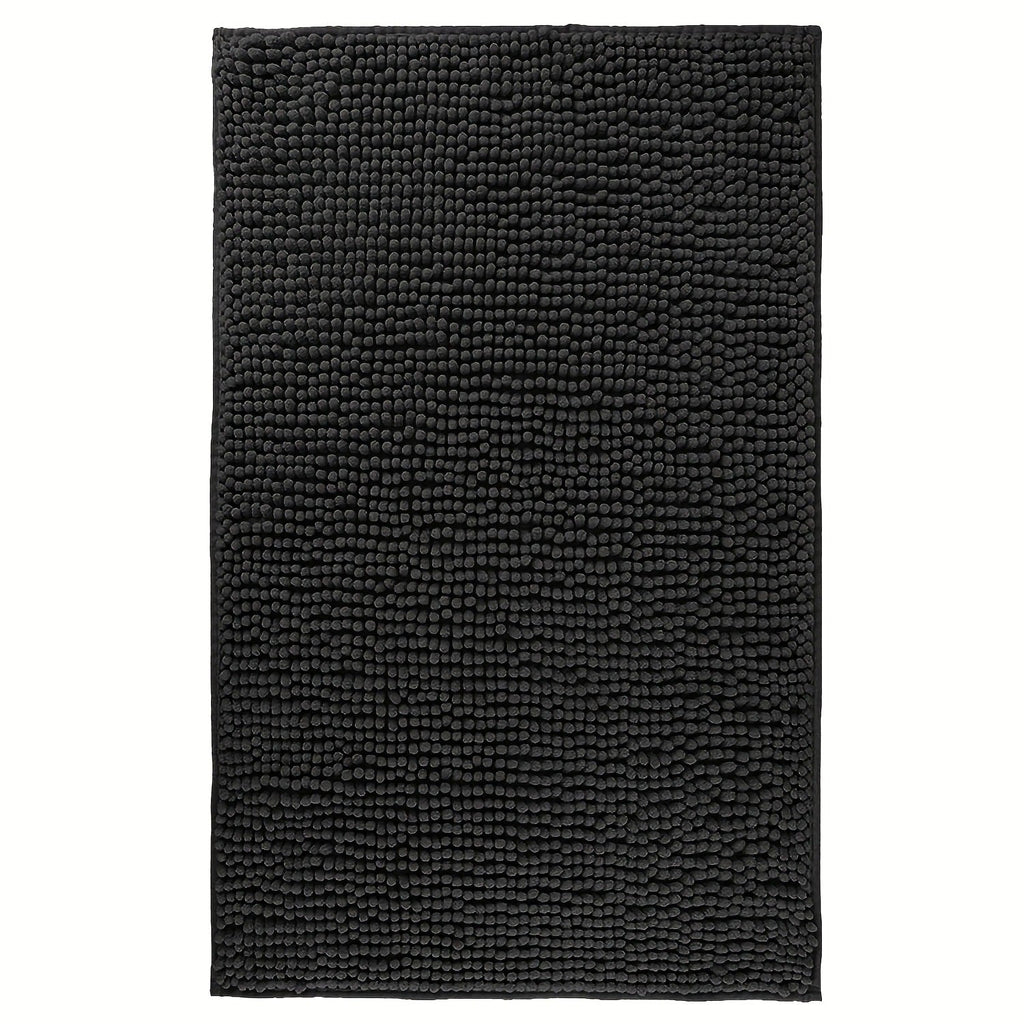 Chenille Bath Rug Extra Thick Soft Absorbent Non-Slip Bathroom Mat Machine Washable, Multiple Sizes & Colors