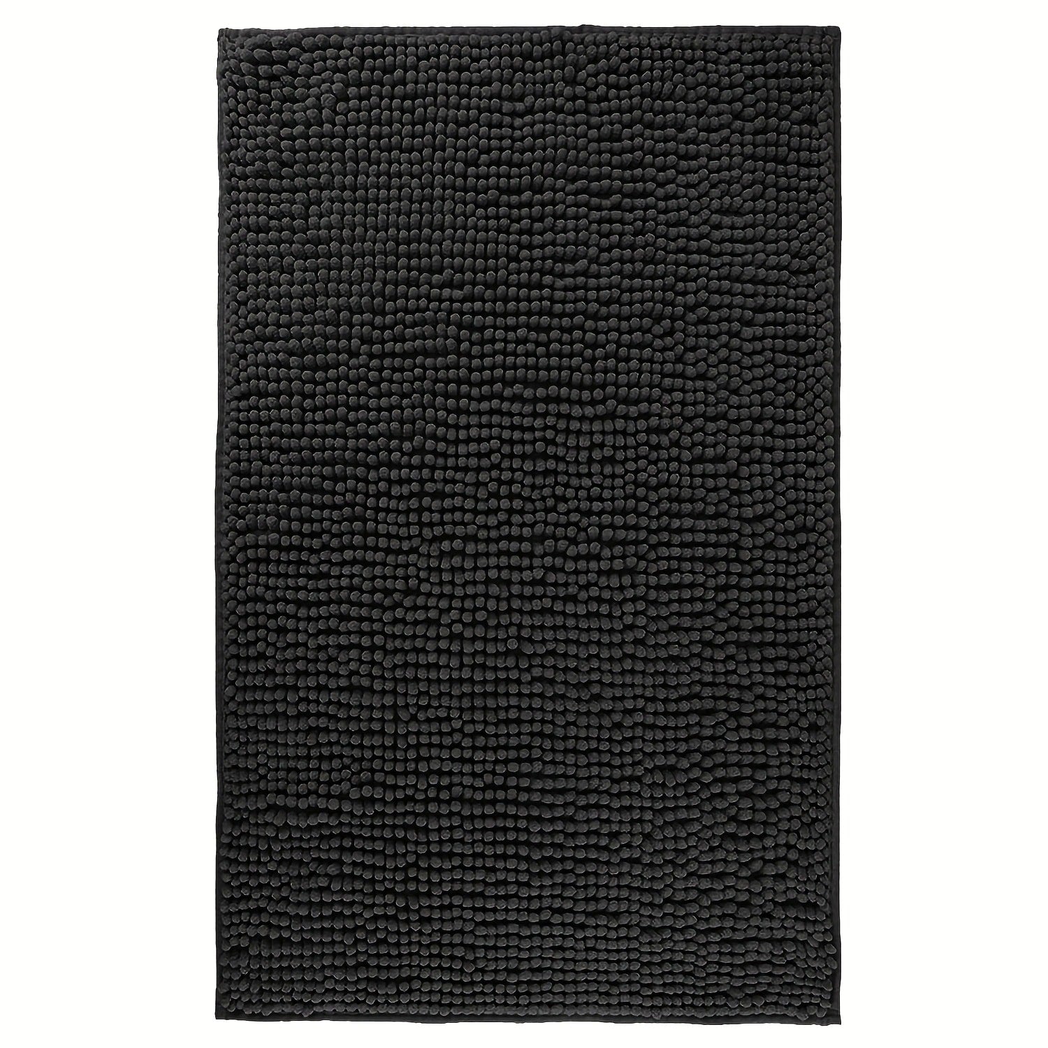 Chenille Bath Rug Extra Thick Soft Absorbent Non-Slip Bathroom Mat Machine Washable, Multiple Sizes & Colors