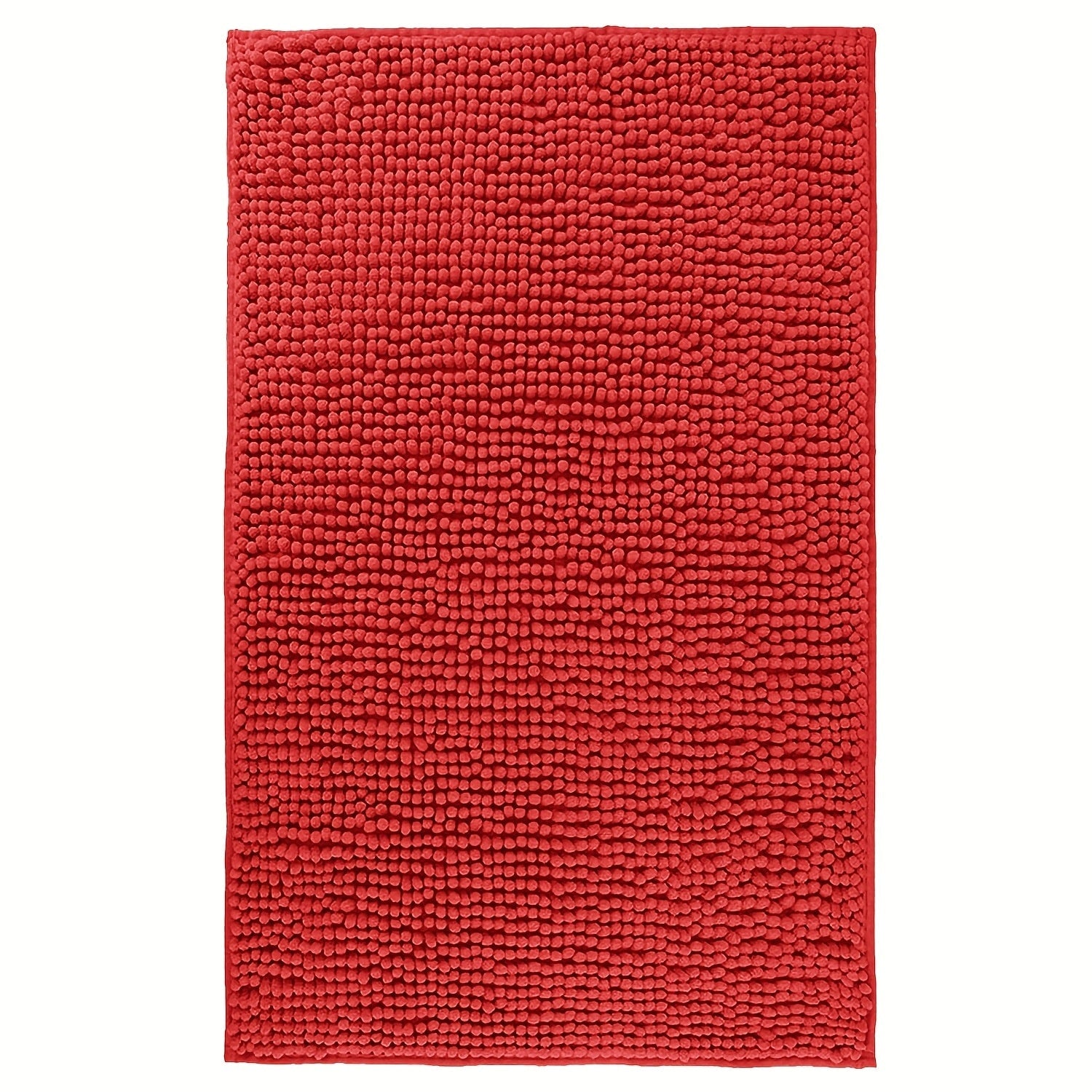 Chenille Bath Rug Extra Thick Soft Absorbent Non-Slip Bathroom Mat Machine Washable, Multiple Sizes & Colors
