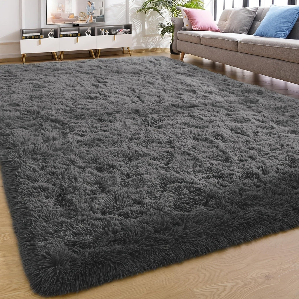 Shaggy Area Rug Soft Plush Fuzzy Carpet Non-Slip Tie-Dye Design for Bedroom Living Room Nursery Dorm ¡ª Pet Friendly Machine Washable Multiple Sizes & Colors