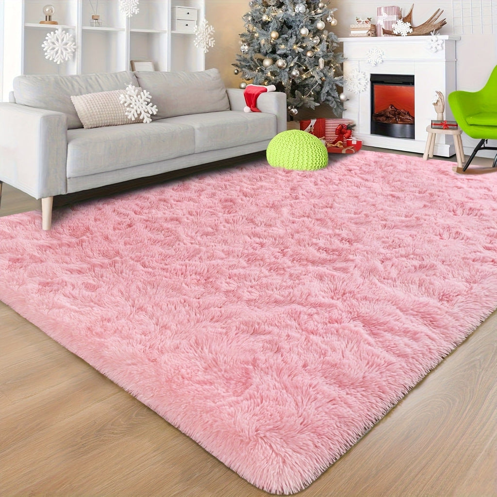 Shaggy Area Rug Soft Plush Fuzzy Carpet Non-Slip Tie-Dye Design for Bedroom Living Room Nursery Dorm ¡ª Pet Friendly Machine Washable Multiple Sizes & Colors