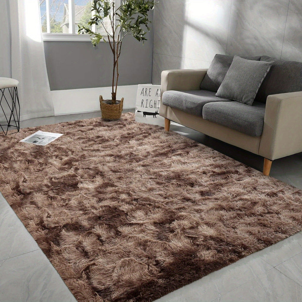Shaggy Area Rug Soft Plush Fuzzy Carpet Non-Slip Tie-Dye Design for Bedroom Living Room Nursery Dorm ¡ª Pet Friendly Machine Washable Multiple Sizes & Colors