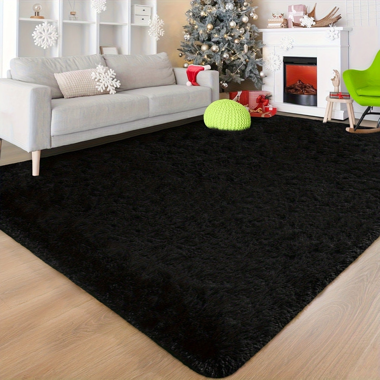 Shaggy Area Rug Soft Plush Fuzzy Carpet Non-Slip Tie-Dye Design for Bedroom Living Room Nursery Dorm ¡ª Pet Friendly Machine Washable Multiple Sizes & Colors
