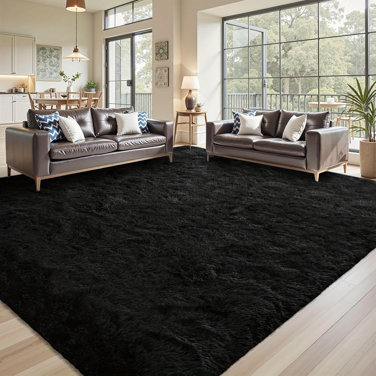 Shaggy Area Rug Soft Plush Fuzzy Carpet Non-Slip Tie-Dye Design for Bedroom Living Room Nursery Dorm ¡ª Pet Friendly Machine Washable Multiple Sizes & Colors