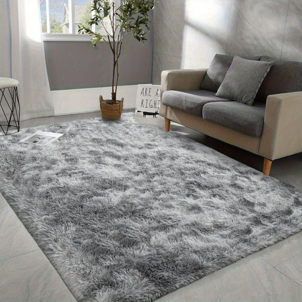 Shaggy Area Rug Soft Plush Fuzzy Carpet Non-Slip Tie-Dye Design for Bedroom Living Room Nursery Dorm ¡ª Pet Friendly Machine Washable Multiple Sizes & Colors