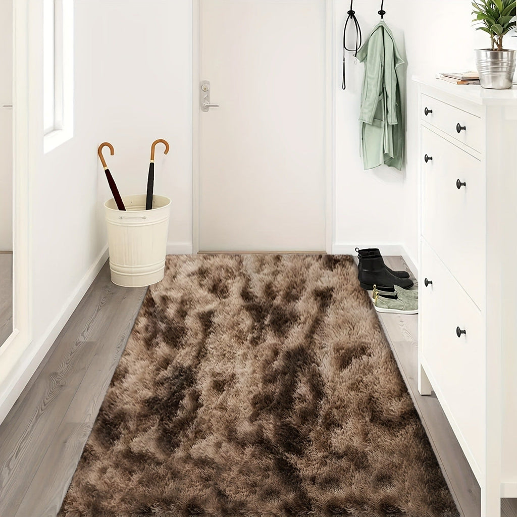 Shaggy Area Rug Soft Plush Fuzzy Carpet Non-Slip Tie-Dye Design for Bedroom Living Room Nursery Dorm ¡ª Pet Friendly Machine Washable Multiple Sizes & Colors
