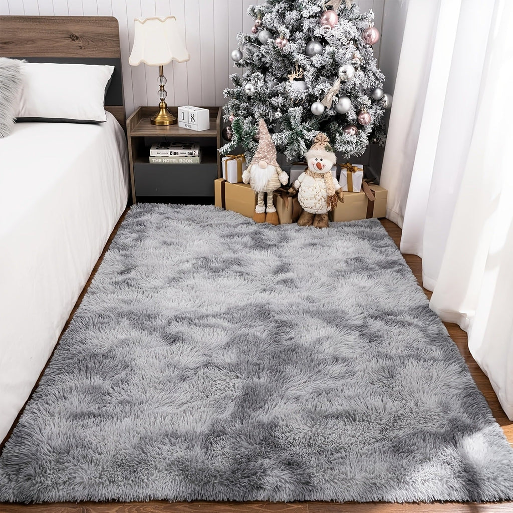 Shaggy Area Rug Soft Plush Fuzzy Carpet Non-Slip Tie-Dye Design for Bedroom Living Room Nursery Dorm ¡ª Pet Friendly Machine Washable Multiple Sizes & Colors