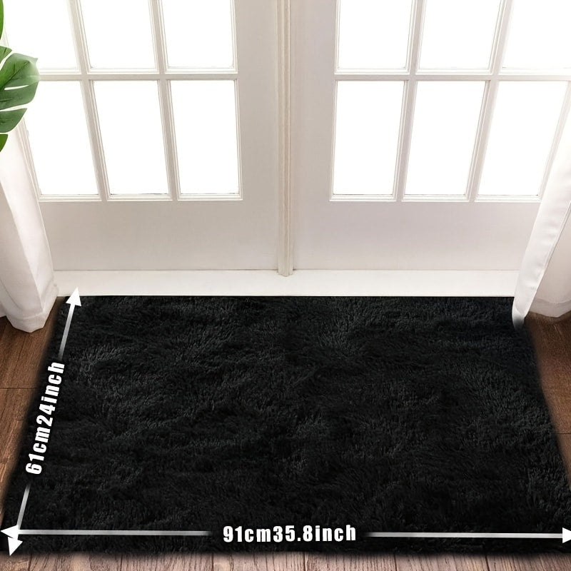 Fluffy Rug Plush Soft Indoor Carpet Non-Slip for Living Room Bedroom Hallway Runner Nursery Kids Play Area ¡ª Tie Dye & Solid Colors Multiple Sizes