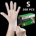 Clear Poly Disposable Gloves 200/1000PCS Oil Resistant Food Safe Cooking Cleaning Gloves S M XL