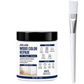 Wood Repair Filler Paste - White Trim Repair for Door Frames, Window Frames, Baseboards & Cabinets - Covers Scratches, Chips & Peeling Paint - Fast Drying Water-Based Formula