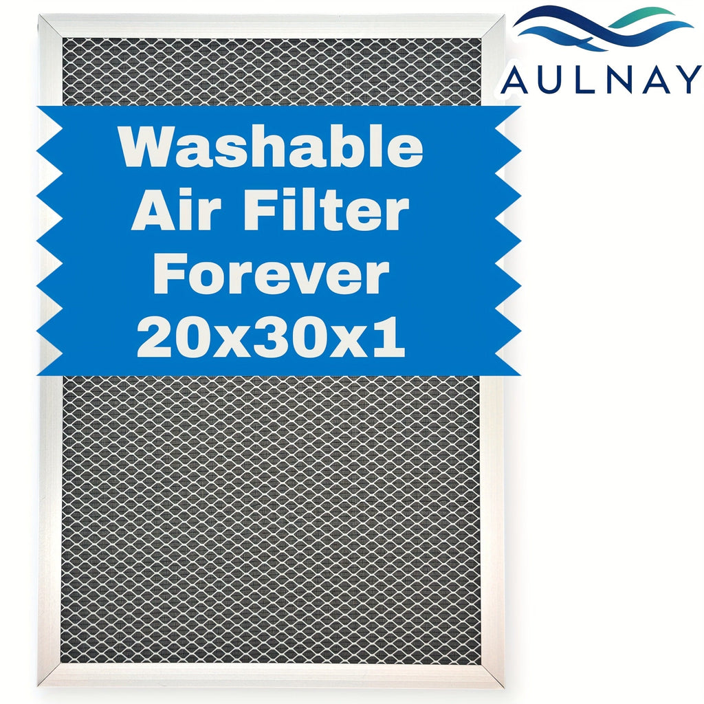 Washable Electrostatic HVAC Air Filter MERV 8 Lifetime Reusable, 6-Layer Filtration MPR 600 FPR 5, Increases Airflow, Healthier Indoor Air for Home and Office, Multiple Sizes Available