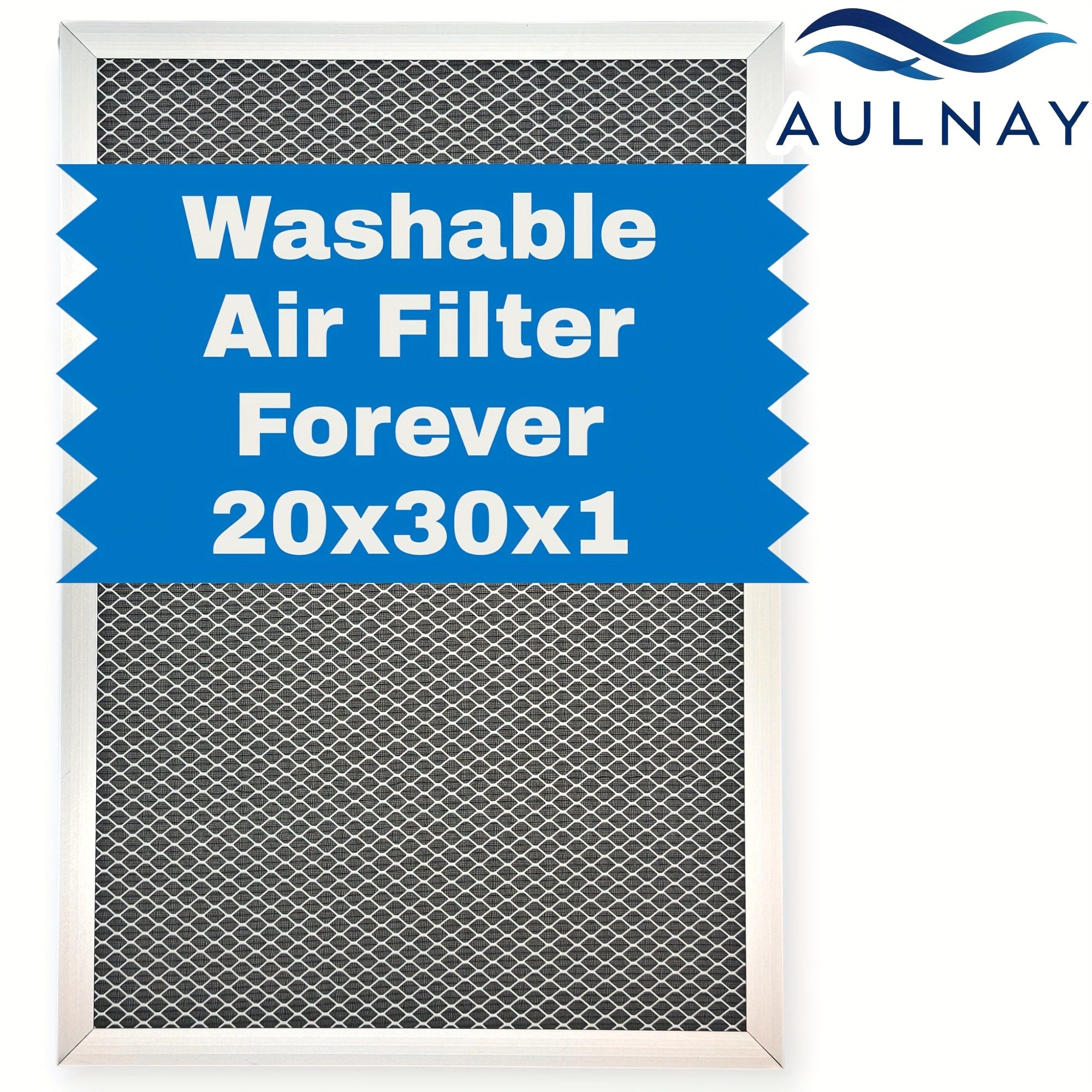 Washable Electrostatic HVAC Air Filter MERV 8 Lifetime Reusable, 6-Layer Filtration MPR 600 FPR 5, Increases Airflow, Healthier Indoor Air for Home and Office, Multiple Sizes Available