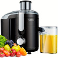 Centrifugal Juicer Machine Dual Speed 2.5 Inch Wide Feed Chute Anti-Drip BPA-Free Electric Juice Extractor for Fruits Vegetables Apples Carrots Citrus Easy Clean