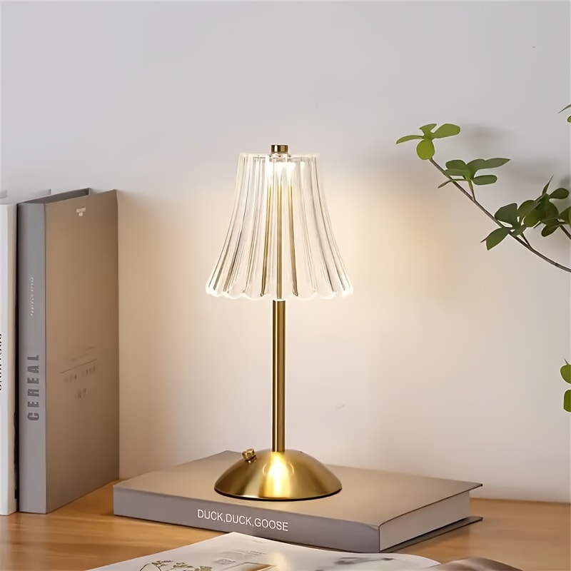 Cordless Rechargeable Table Lamp Vintage LED - 6 Styles USB Port 2200mAh Battery Touch Control Portable Bedside Desk Lamp for Bedroom Living Room Home Office