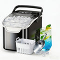Portable Ice Maker Machine 26 Lbs/Day - Countertop Ice Maker Makes 8 Ice Cubes in 6 Minutes, 2 Ice Sizes, Self-Cleaning with Basket & Scoop for Home Kitchen Party Camping Bar RV, 4 Colors Available