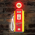 Neon Sign USB Powered Retro Wall Hanging Light - UV Reactive LED Art Decor with Switch Control for Bedroom Bar Man Cave Game Room Festival Party Decor Gas Tank Fire Extinguisher Design