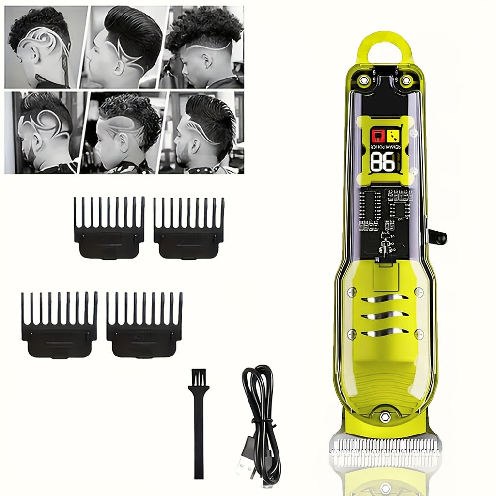 Hair Clipper Kit for Men Cordless USB Rechargeable LCD Screen Beard Trimmer Hair Cutting Set Professional Home Salon Grooming Kit Father's Day Gift