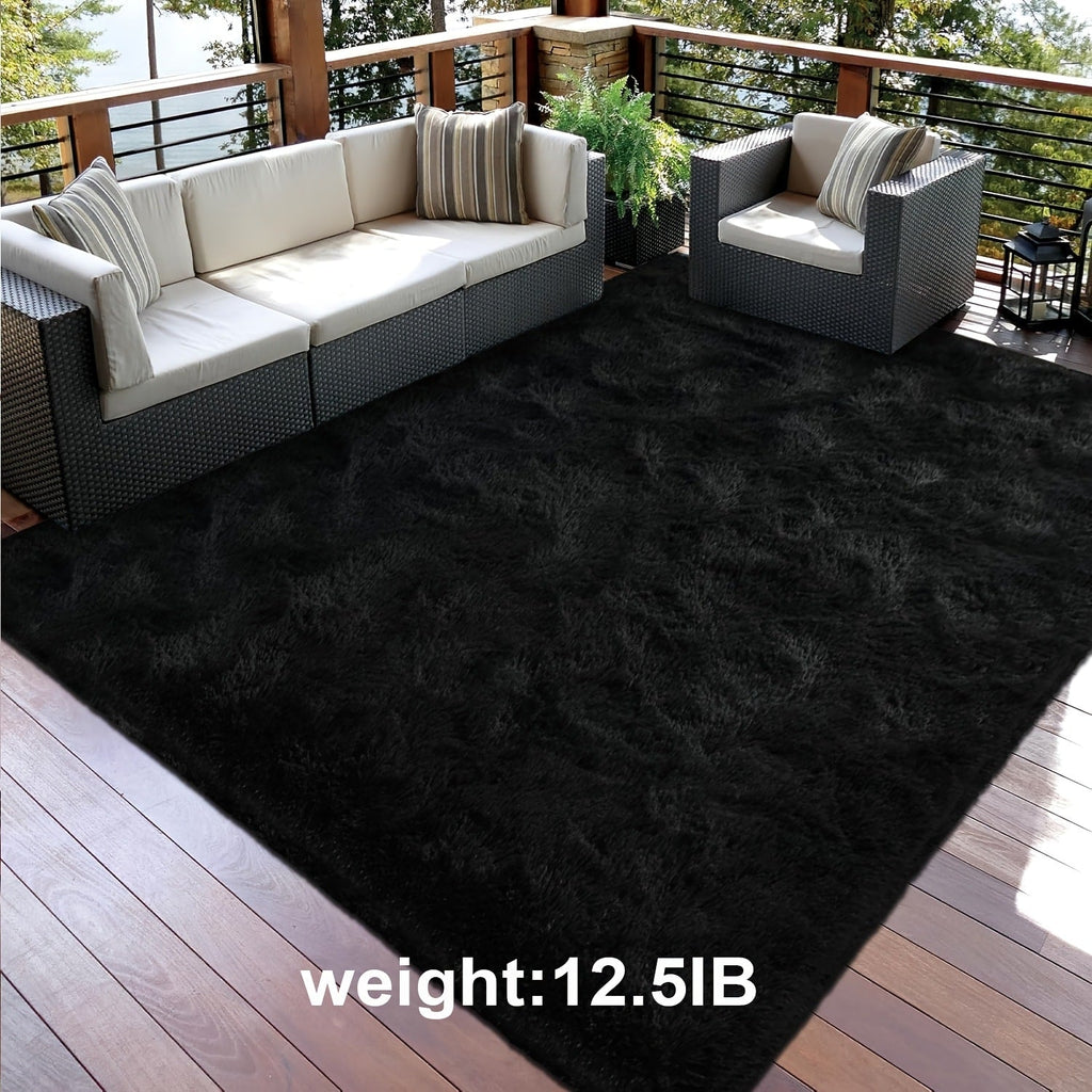 Non-Slip Area Rug Fluffy Soft Carpet - Modern Home Decor Floor Mat for Living Room, Bedroom, Kitchen & Bathroom | Easy Clean Cute Plush Rug in Multiple Colors & Sizes | Indoor Anti-Slip Floor Decoration
