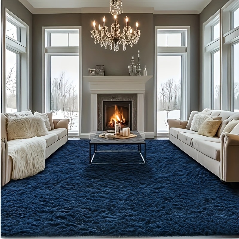 Fluffy Area Rug Large Soft Shag Carpet for Living Room Bedroom ¨C Non-Slip Ultra Thick Plush Floor Mat, Multiple Sizes & Colors, Home Decor