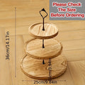 Wood Cupcake Stand 3 Tier Rustic Dessert Tower Holder for Birthday Party Wedding Baby Shower Farmhouse Woodland Decor Cupcake Display Rack Cake Serving Tray Table Centerpiece