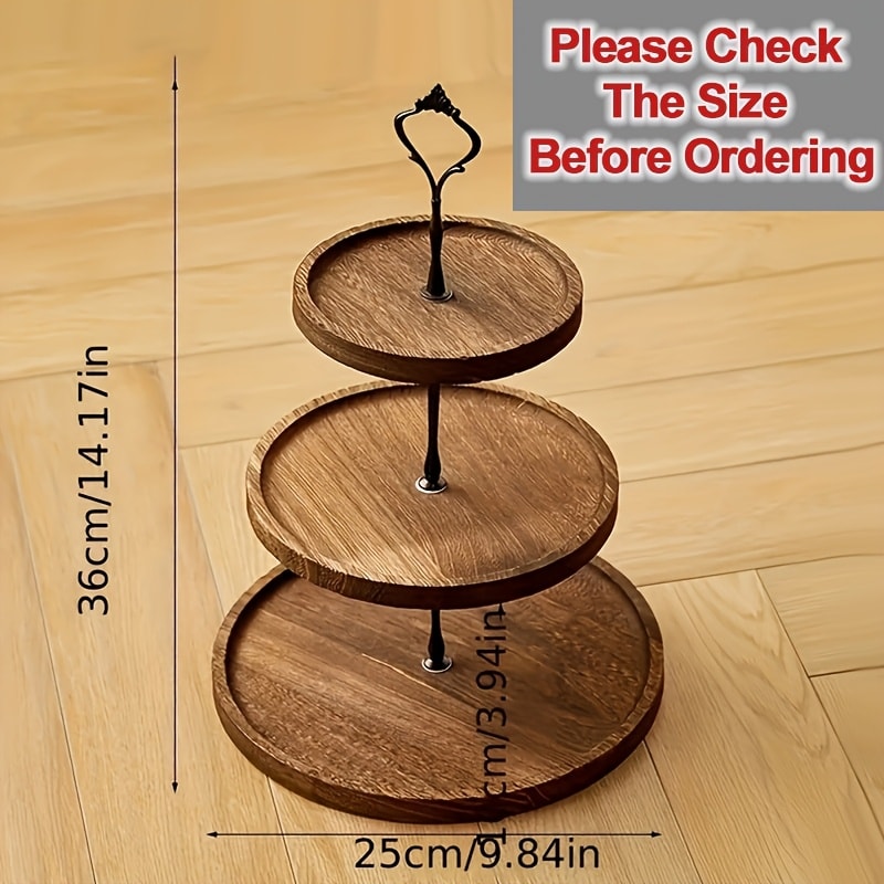 Wood Cupcake Stand 3 Tier Rustic Dessert Tower Holder for Birthday Party Wedding Baby Shower Farmhouse Woodland Decor Cupcake Display Rack Cake Serving Tray Table Centerpiece