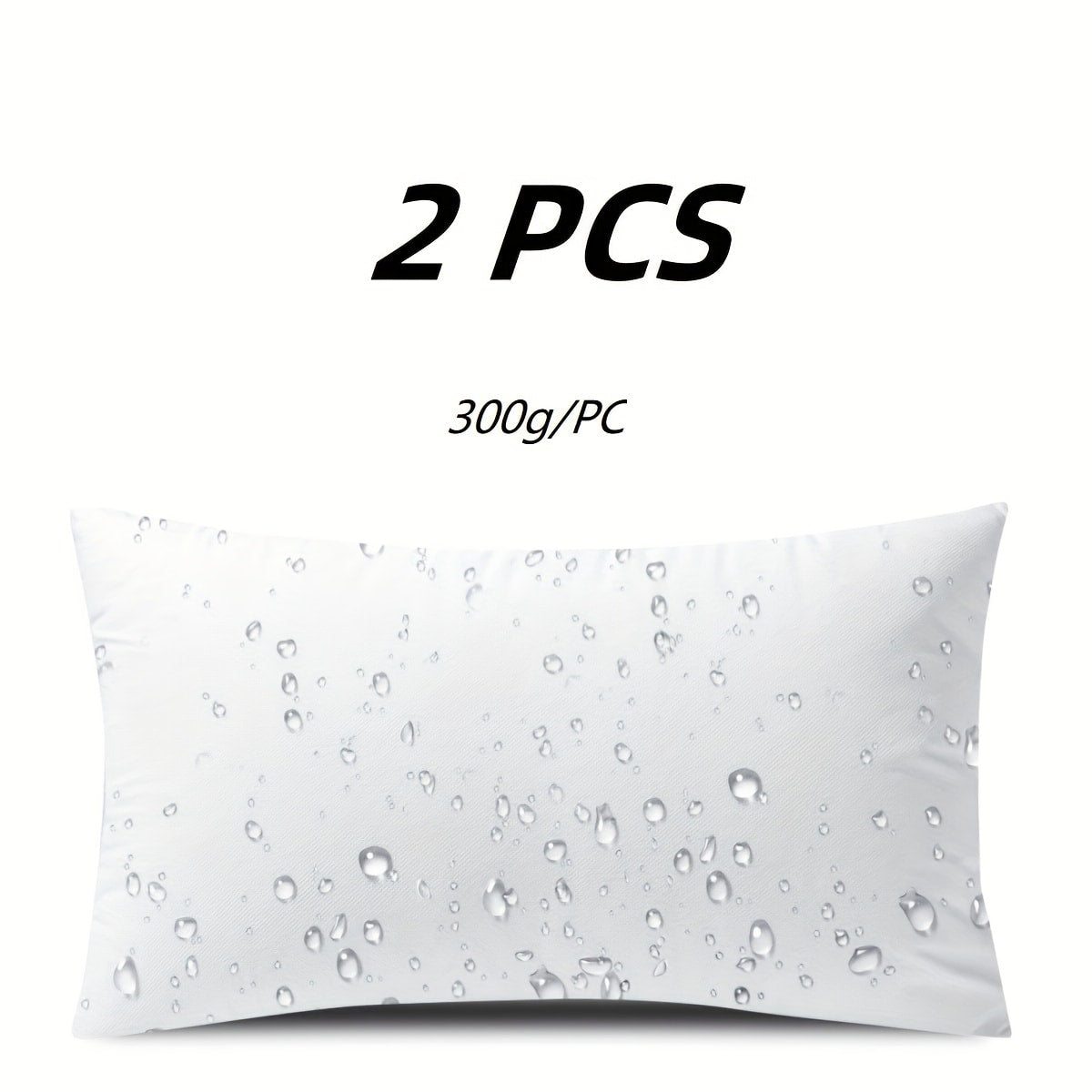 Pillow Inserts Square Indoor Outdoor Decorative Cushion Filling - Woven Fabric 200g+ Stuffing for Throw Pillows Couch Sofa Patio, White, Pack of 2 or 4, Multiple Sizes 12x20 16x16 18x18 20x20 22x22