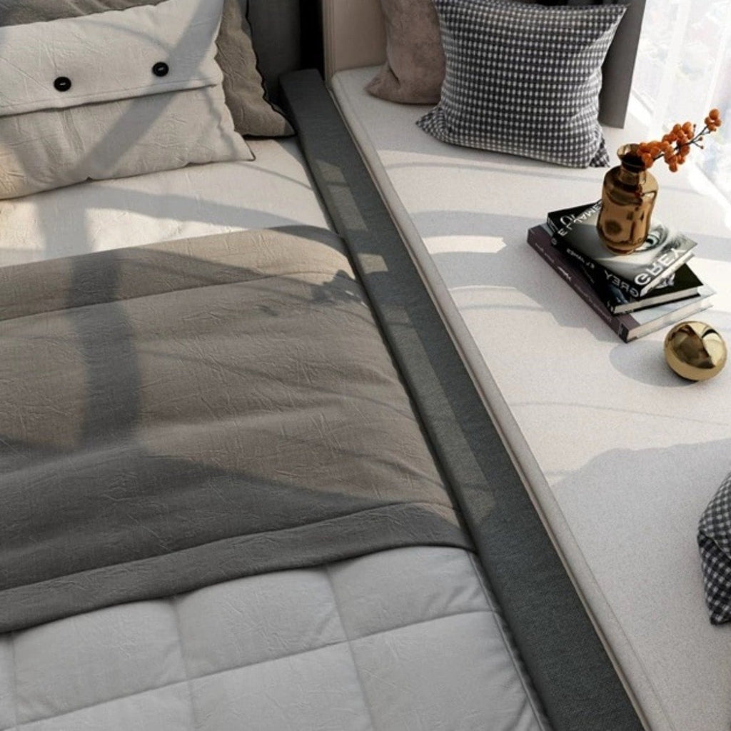 Mattress Gap Filler Pillow | Bed Crack Stopper Between Mattress & Headboard, High Density Foam Wedge, Twin Full Queen King