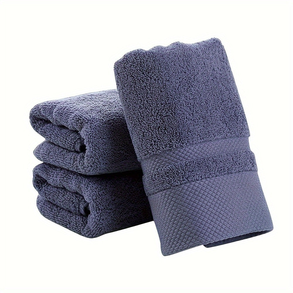 100% Cotton Bath Towel 500GSM Ultra Absorbent Soft Quick Dry Thick Hand Towel for Bathroom Gym Machine Washable Khaki Purple Blue Gray Green White 6-Pack Colorful