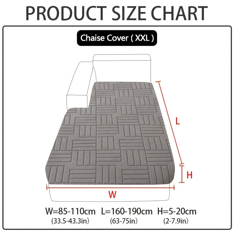 Sofa Cover Stretch Slipcover Universal Fit - Elastic Non-Slip Couch Cover Pet Friendly Machine Washable | Sofa Seat Cover Armrest Back Chaise Protector for Living Room Deep Gray Home Decor Furniture Cover