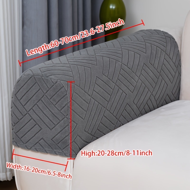 Sofa Cover Stretch Slipcover Universal Fit - Elastic Non-Slip Couch Cover Pet Friendly Machine Washable | Sofa Seat Cover Armrest Back Chaise Protector for Living Room Deep Gray Home Decor Furniture Cover