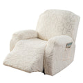 Recliner Chair Cover High Elasticity Stretch Swirl Pattern Slipcover Dust Scratch Resistant Washable Pet Friendly Fits Single Seater Sofa Massage Chair Living Room Furniture Protector
