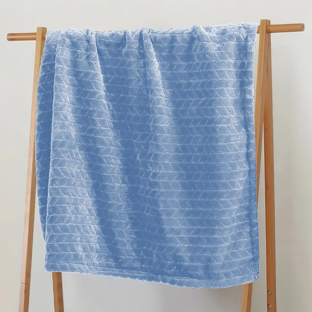 Quilted Flannel Throw Blanket ¨C 180-200gsm Soft Warm All-Season Bed Cover, 17 Patterns, Rhinestone & Checker Designs, 2 Sizes