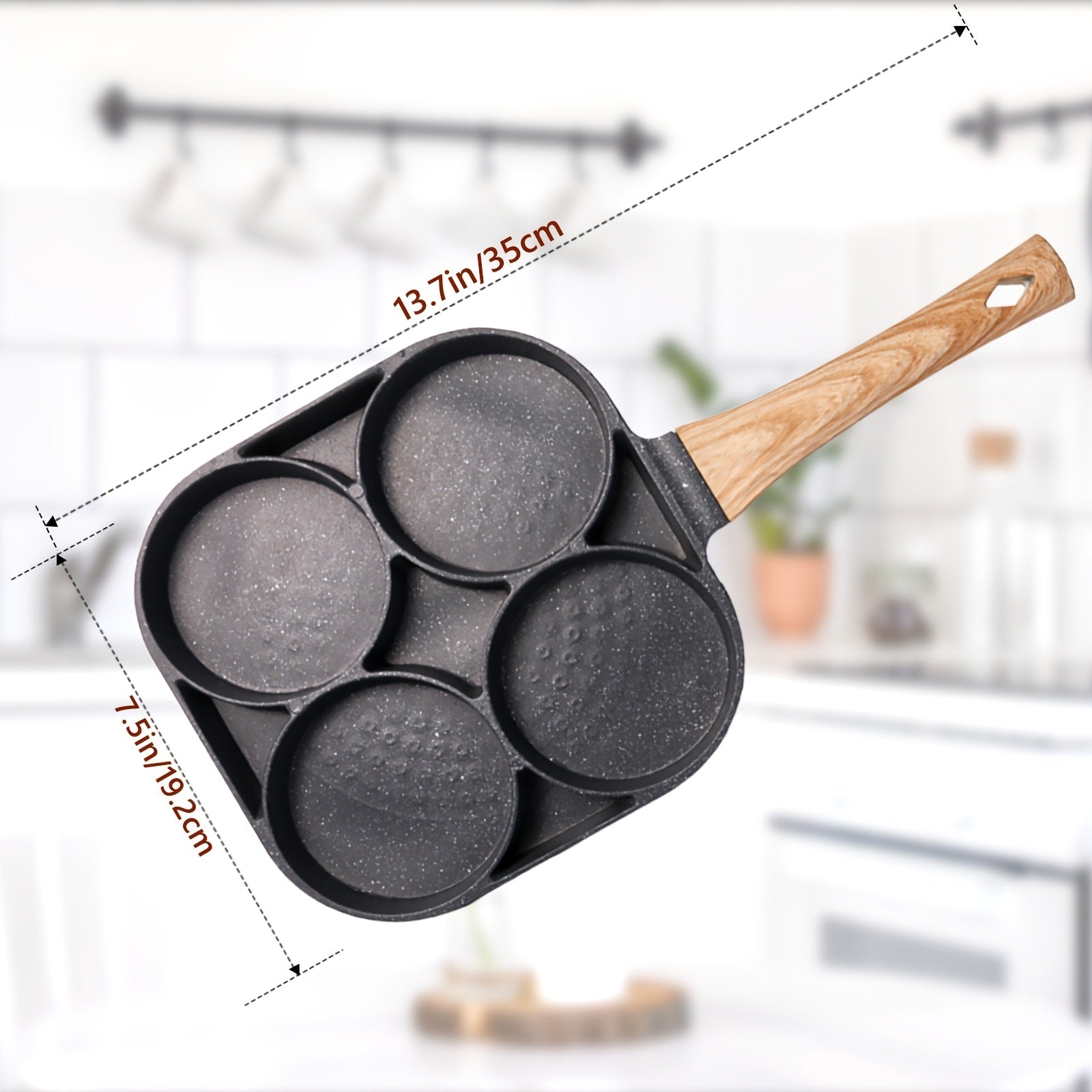 Reversible Non-Stick Pancake Skillet ¨C Foldable Stainless Steel Flip Pan for Fluffy Pancakes, Omelettes & Frittatas | Dual-Sided Coating Dishwasher Safe Breakfast Cookware Pan