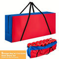 Jumbo 4 in a Row Game Storage Bag Carrying Bag for Giant Connect 4 Game Set Oxford Cloth Shoulder Strap Large Capacity Fits 33x13x29 Game Set Blue Red