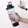 Electric Protein Shaker Bottle 24oz USB Rechargeable Self Stirring Blender Cup BPA Free Portable Gym Mixer for Protein Shakes Meal Replacements Fitness Gift