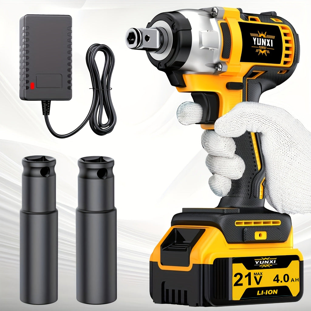 21V Cordless Drill Brushless Impact Wrench Multifunctional ¨C Lithium Battery, Quick Charger, Variable Speed, Tighten Screws & Bolts, Compact Power Tool for Home, Car Repair & DIY ¨C Multiple Battery & Bundle Configurations