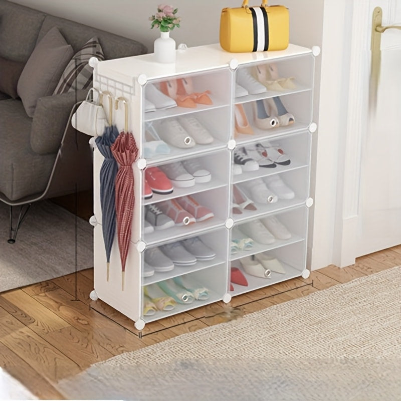 Shoe Rack Organizer Free Standing ¨C Shoe Storage Cabinet for Boots, Slippers & High Heels | 2¡Á6 / 3¡Á8 Tier Shoe Shelf for Closet, Bedroom, Entryway & Hallway | White, Translucent & Black Options