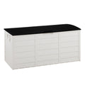 75 Gallon Deck Box with Wheels ¨C 284L Resin Outdoor Storage Box Lockable Plastic Container for Patio, Pool & Garden, 110 lbs Capacity, Multiple Colors, Weatherproof Outdoor Storage Cabinet