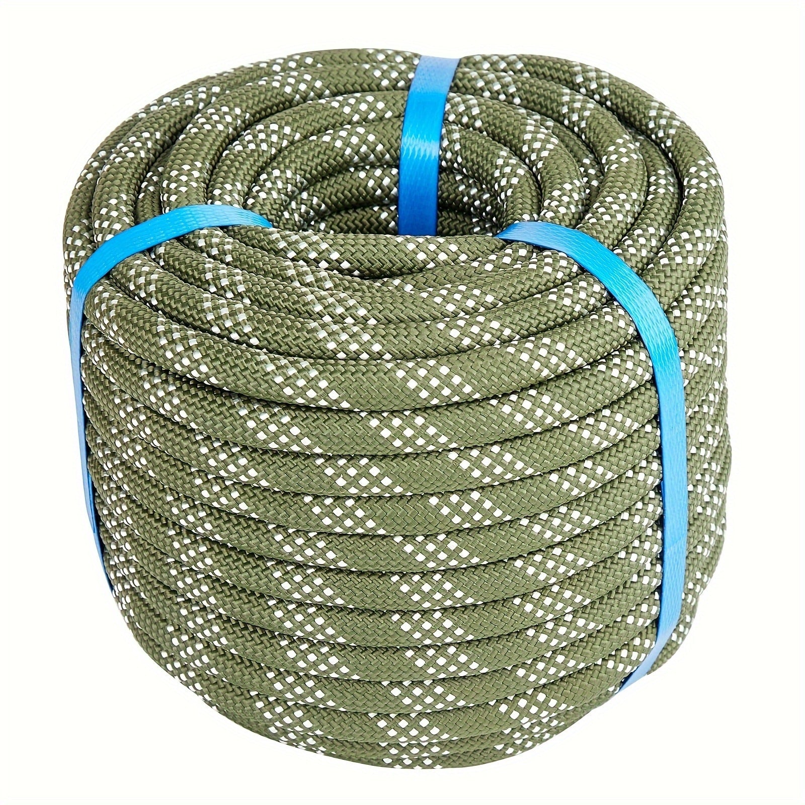Double Braided Nylon Rope 1/2 Inch Heavy Duty Polyester ¨C 100ft 150ft 200ft Multi-Color for Anchoring Towing Cargo Sailing Dock Lines & Outdoor Use