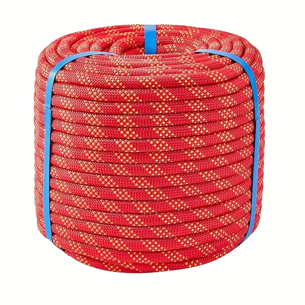 Double Braided Nylon Rope 1/2 Inch Heavy Duty Polyester ¨C 100ft 150ft 200ft Multi-Color for Anchoring Towing Cargo Sailing Dock Lines & Outdoor Use