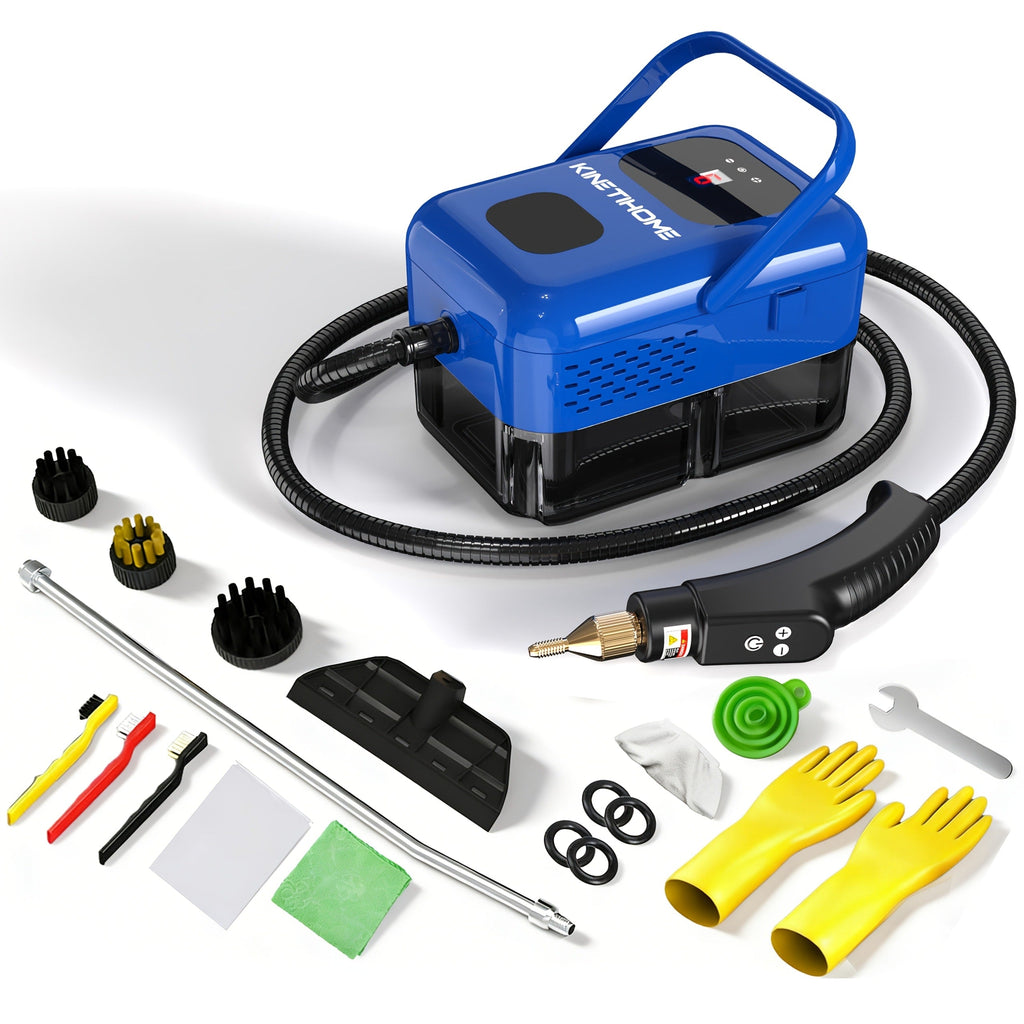 Steam Cleaner Handheld High Pressure Portable | Chemical-Free Deep Clean for Kitchen Grease Range Hood Sofa Tile Grout Car AC Washing Machine | Multi-Surface Steam Cleaning Machine | Standard & 2500W