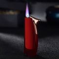 Windproof Lighter 2-Pack ¨C Slim Portable Pocket Lighter with Mirror Finish, Refillable Butane Flame, Fashionable Gift for Men & Women, Available in 8 Colors (Red, Black, White, Silver, Pink, Blue, Yellow, Green)