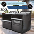 Washer Dryer Cover 420D Heavy Duty Waterproof, Indoor Outdoor Washing Machine Protector with Zipper Window, Fits Top Load & Front Load Washers Dryers, Dustproof UV-Resistant Laundry Appliance Hood 2pcs